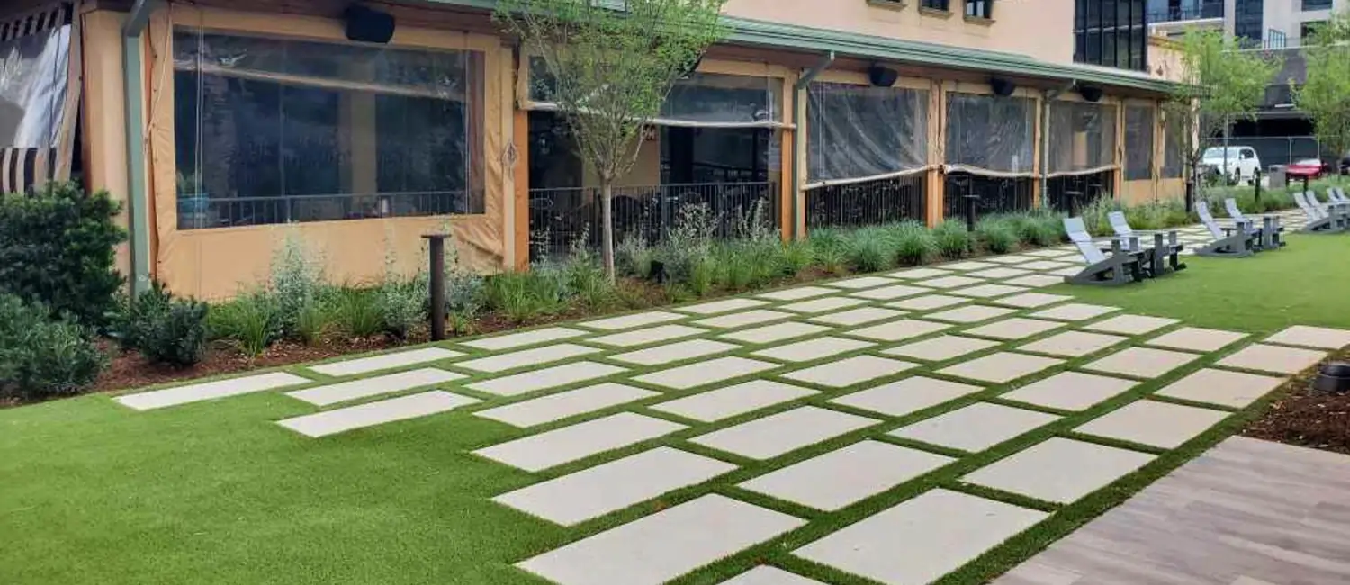 Commercial Turf Installation in Tomball